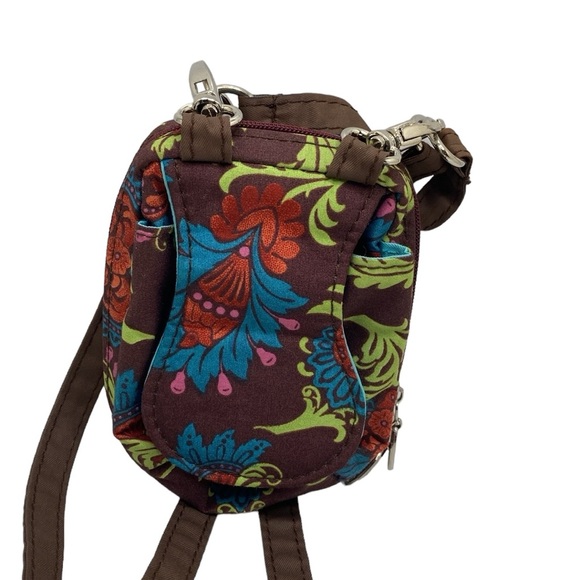 Debra Valencia | Floral ID Wallet Coin Purse Adjustable Crossbody Strap Travel - Picture 2 of 14